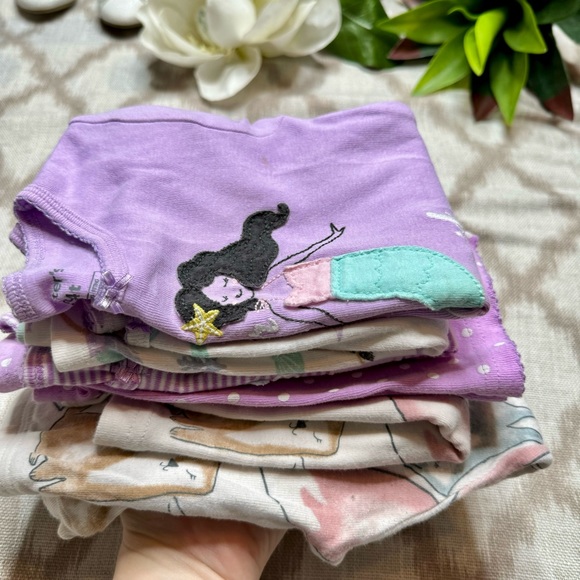 Carter's Other - Girls 4T matching PJ sets mermaid & unicorns